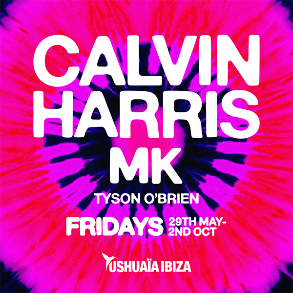 Concierto de Calvin Harris en Ibiza, España, Viernes, 02 de octubre de 2026