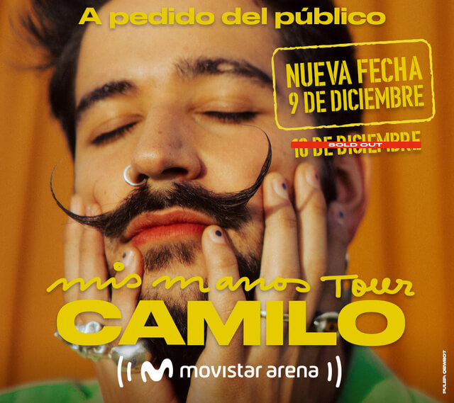 Concierto de Camilo, Mis Manos Tour, en Bogota, Colombia, Viernes, 10 de diciembre de 2021