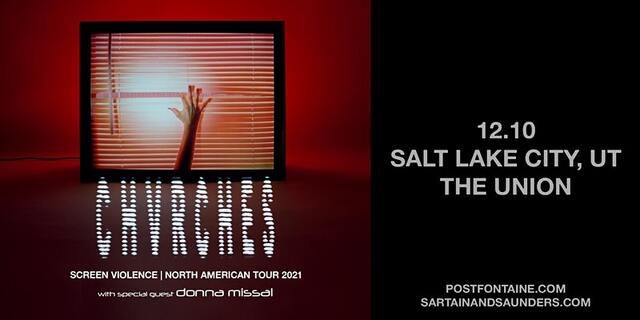 Concierto de Chvrches en Salt Lake City, Utah, Estados Unidos, Viernes, 10 de diciembre de 2021