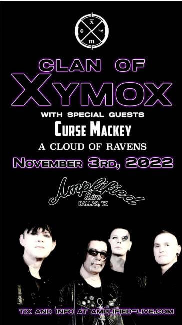 Concierto de Clan Of Xymox en Dallas, Texas, Estados Unidos, Jueves, 03 de noviembre de 2022