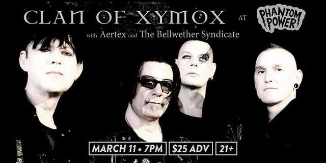 Concierto de Clan Of Xymox en Millersville, Pensilvania, Estados Unidos, Viernes, 11 de marzo de 2022