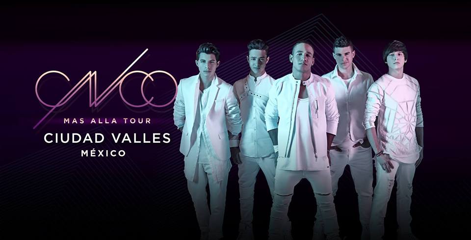 Concierto de CNCO, Más Allá Tour, en Ciudad Valles, San Luis Potosí, México, Martes, 11 de abril de 2017