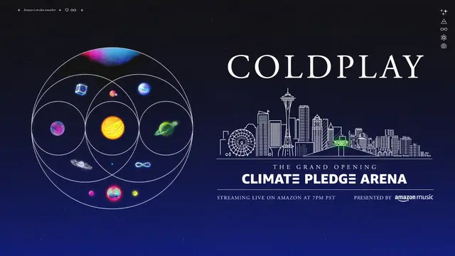 Concierto de Coldplay en Seattle, Washington, Estados Unidos, Viernes, 22 de octubre de 2021