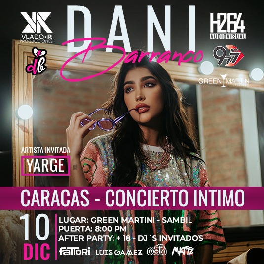 Concierto de Daniela Barranco, Tour Siento, en Caracas, Venezuela, Sábado, 10 de diciembre de 2022