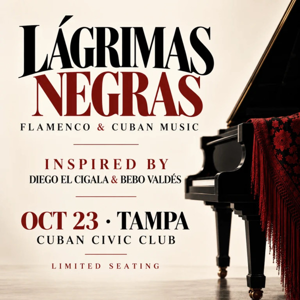 Concierto de Diego El Cigala en Tampa, Florida, Estados Unidos, Viernes, 23 de octubre de 2026