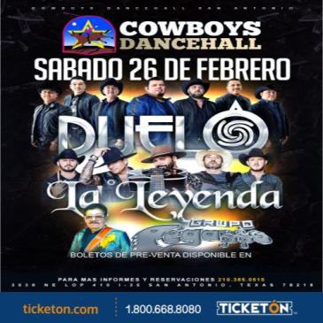 Concierto de Grupo La Leyenda en San Antonio, Texas, Estados Unidos, Sábado, 26 de febrero de 2022