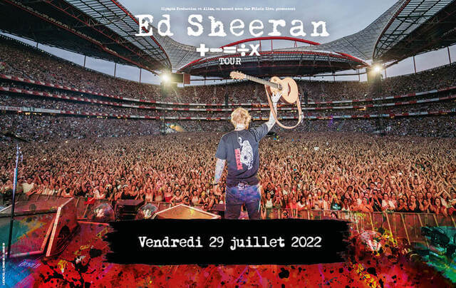 Concierto de Ed Sheeran, Mathematics Tour, en Saint-Denis, Francia, Viernes, 29 de julio de 2022