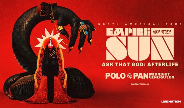 Concierto de Empire Of The Sun, Ask That God: Afterlife North American Tour, en Cuyahoga Falls, Ohio, Estados Unidos, Viernes, 21 de agosto de 2026