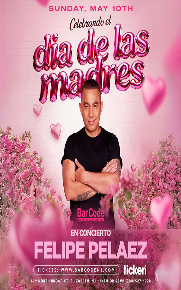 Concierto de Felipe Peláez, Pide Lo Que Quieras USA 2025, en Elizabeth, Nueva Jersey, Estados Unidos, Domingo, 10 de mayo de 2026