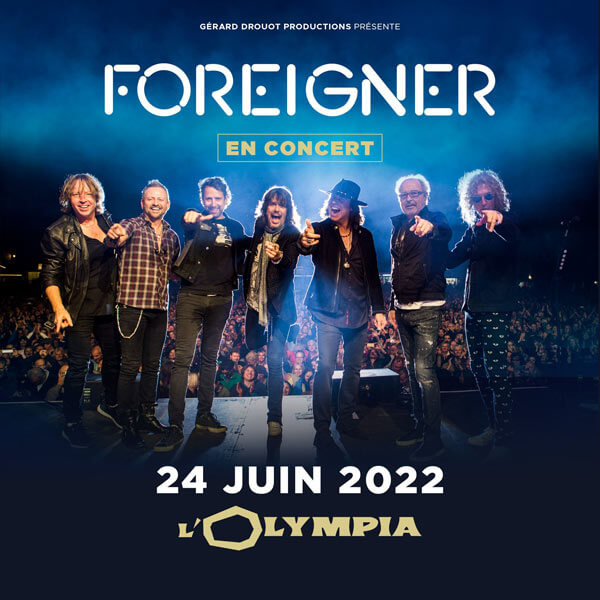 Concierto de Foreigner, The Greatest Hits of Foreigner Tour, en Paris, Francia, Viernes, 24 de junio de 2022