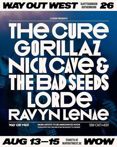 Concierto de Gorillaz en Gotemburgo, Suecia, Jueves, 13 de agosto de 2026