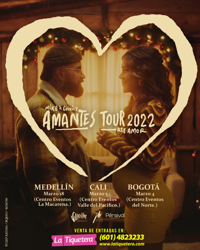 Concierto de Greeicy, AMANTES TOUR ATENTAMENTE AMOR, en Medellín, Colombia, Viernes, 18 de marzo de 2022