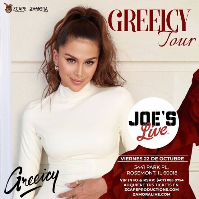 Concierto de Greeicy en Rosemont, Illinois, Estados Unidos, Viernes, 22 de octubre de 2021