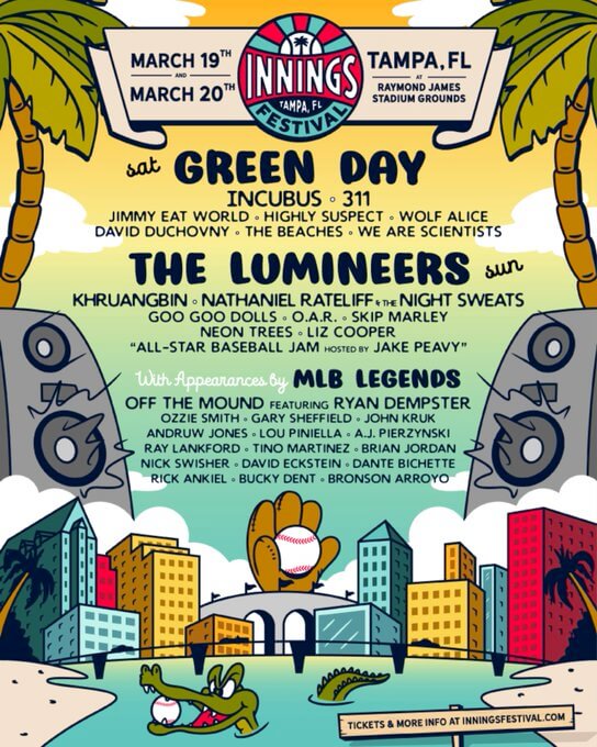 Concierto de The Lumineers en Tampa, Florida, Estados Unidos, Domingo, 20 de marzo de 2022