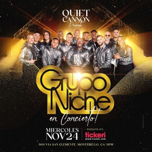 Concierto de Grupo Niche, 40 Años Tour, en Montebello, California, Estados Unidos, Miércoles, 24 de noviembre de 2021