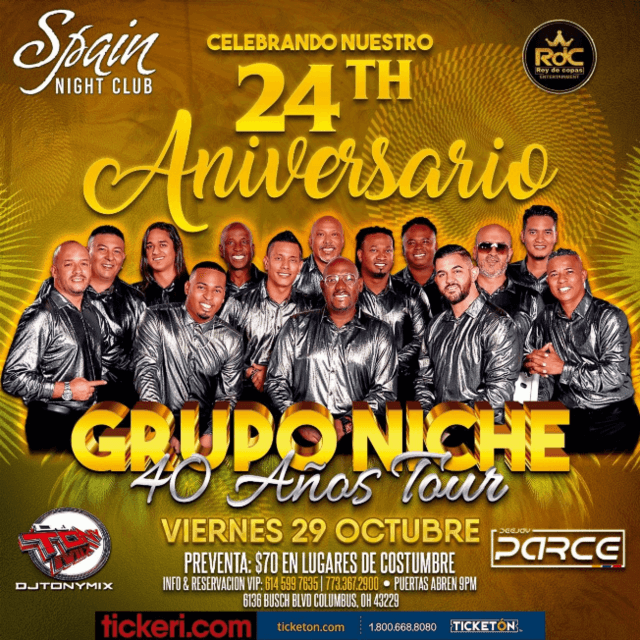 Concierto de Grupo Niche en Columbus, Ohio, Estados Unidos, 29 de