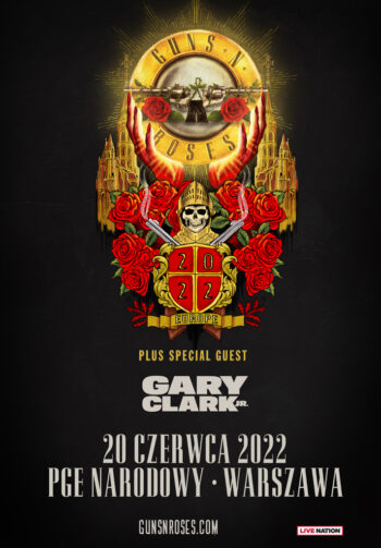 Concierto de Gary Clark JR en Varsovia, Polonia, Lunes, 20 de junio de 2022