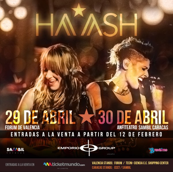 Concierto de Ha-Ash en Valencia, Carabobo, Venezuela
