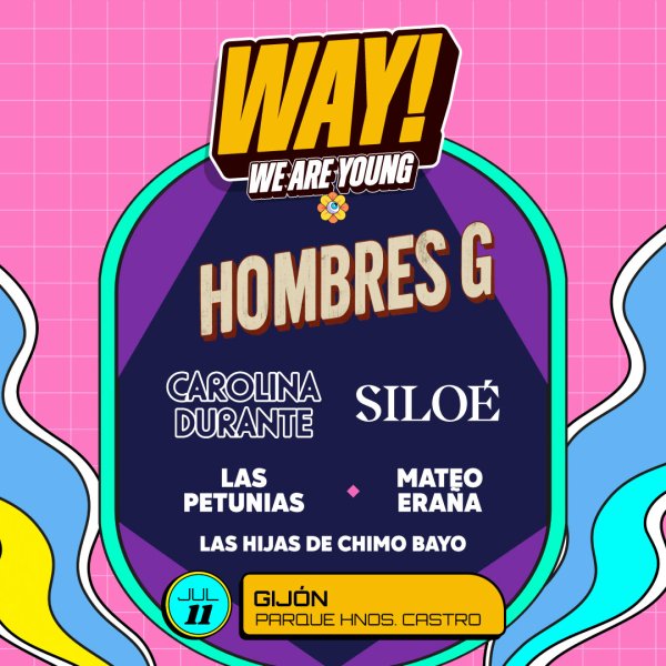 Concierto de Hombres G en Gijón, España, Sábado, 11 de julio de 2026