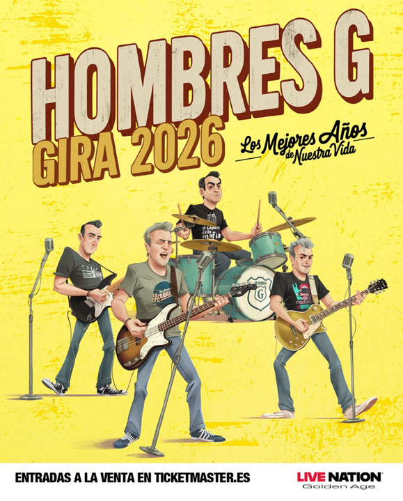 Concierto de Hombres G, Los Mejores Años de Nuestra Vida, en Murcia, España, Viernes, 09 de octubre de 2026