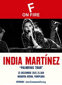 Concierto de India Martínez, PALMERAS TOUR, en Pamplona, España, Miércoles, 22 de diciembre de 2021