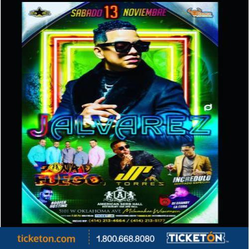 Concierto de J Álvarez en Milwaukee, Wisconsin, Estados Unidos, Sábado, 13 de noviembre de 2021