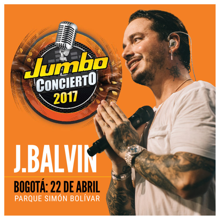 Concierto de J Balvin, Energía Tour, en Bogotá, Colombia, Sábado, 22 de abril de 2017