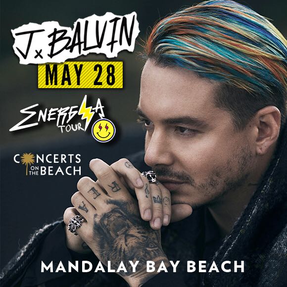 Concierto de J Balvin, Energía Tour, en Las Vegas, NV, Estados Unidos, Domingo, 28 de mayo de 2017