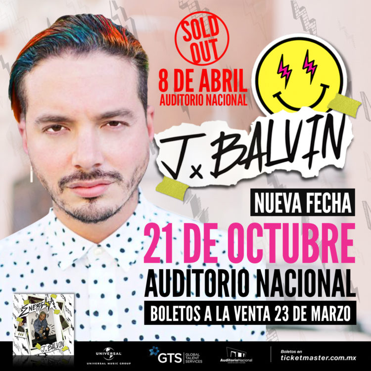 Concierto de J Balvin, Energía Tour, en Ciudad de México, México, Sábado, 21 de octubre de 2017