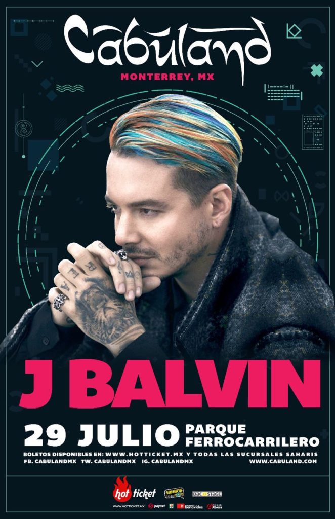 Concierto de J Balvin, Energía Tour, en Monterrey, Nuevo León, México, Sábado, 29 de julio de 2017