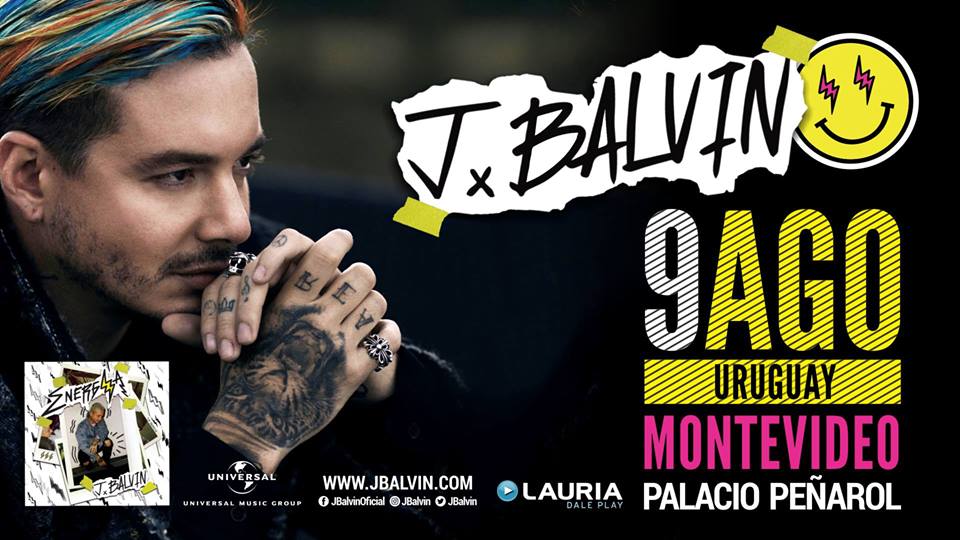 Concierto de J Balvin, Energía Tour, en Montevideo, Uruguay, Miércoles, 09 de agosto de 2017