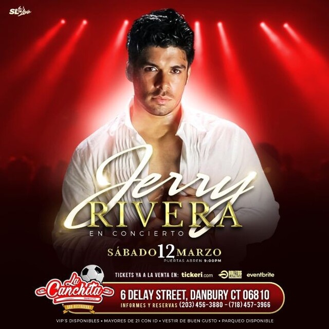 Concierto de Jerry Rivera en Danbury, Connecticut, Estados Unidos, Sábado, 12 de marzo de 2022