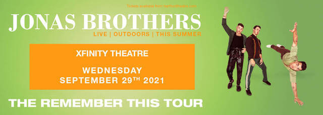 Concierto de Jonas Brothers, The Remember This Tour, en Hartford, Connecticut, Estados Unidos, Miércoles, 29 de septiembre de 2021