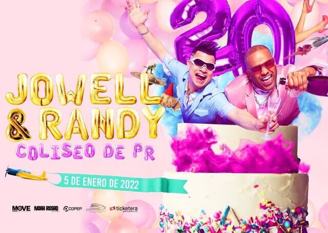 Concierto de Jowell y Randy, Jowell & Randy - 20 Aniversario, en San Juan, Puerto Rico, Miércoles, 05 de enero de 2022