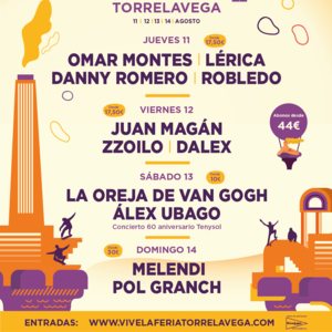 Concierto de Omar Montes en Torrelavega, España, Viernes, 12 de agosto de 2022