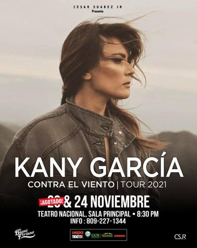 Concierto de Kany García, Contra el Viento Tour, en Santo Domingo, República Dominicana, Miércoles, 24 de noviembre de 2021