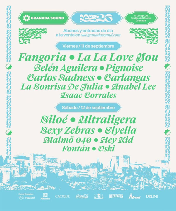 Concierto de La La Love You en Granada, España, Viernes, 11 de septiembre de 2026