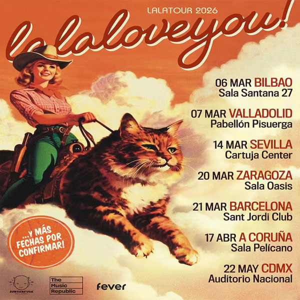Concierto de La La Love You, La La Tour 2026, en La Coruña, España, Viernes, 17 de abril de 2026