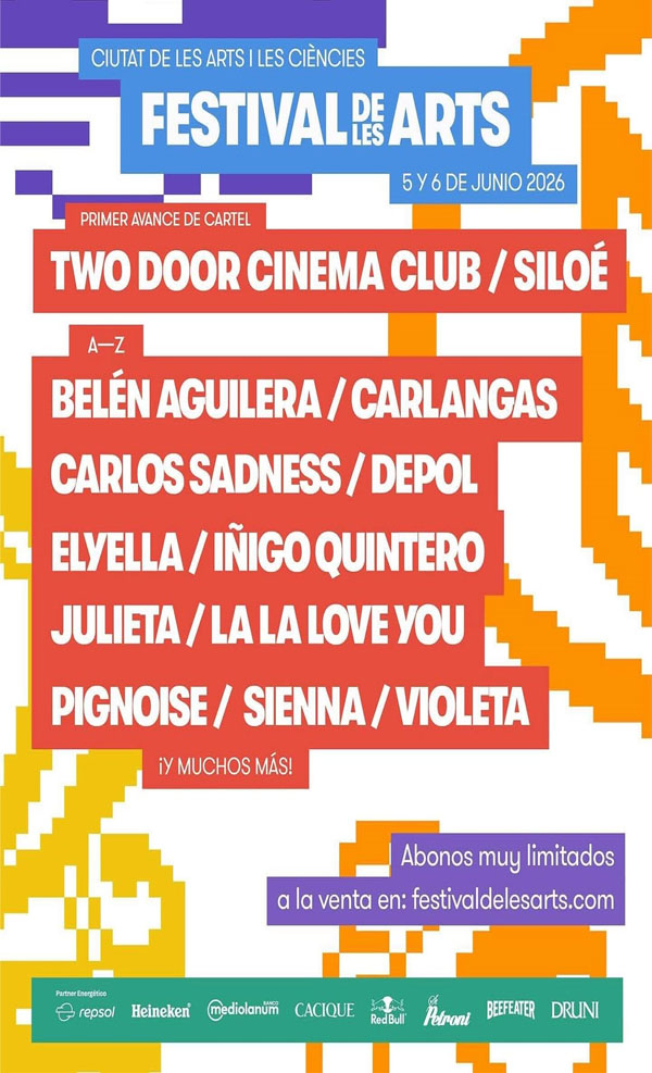 Concierto de La La Love You en Valencia, España, Viernes, 05 de junio de 2026