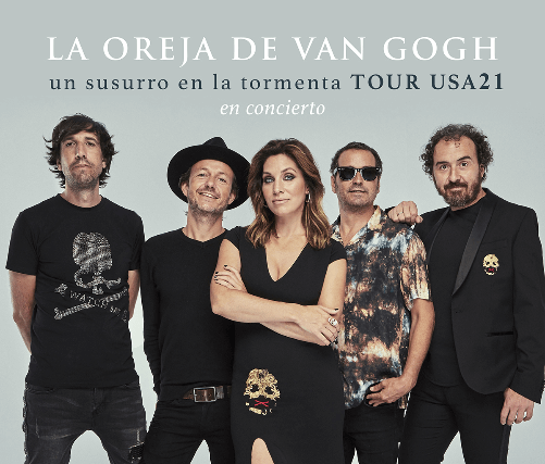 Concierto de La Oreja de Van Gogh en San Francisco, California, Estados Unidos, Viernes, 26 de noviembre de 2021