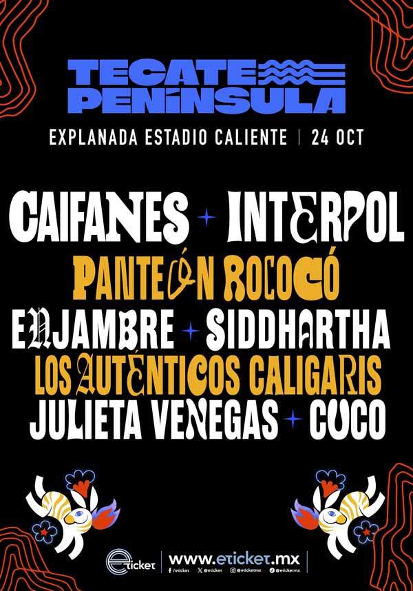 Concierto de Los Caligaris en Tijuana, México, Sábado, 24 de octubre de 2026