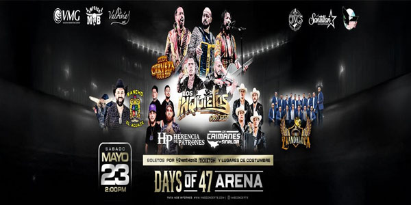 Concierto de Los Inquietos Del Norte, Llueve Cerveza Tour 2026, en Salt Lake City, Utah, Estados Unidos, Sábado, 23 de mayo de 2026