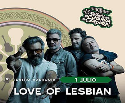 Concierto de Love of Lesbian, La Hermandad Tour, en Córdoba, España, Miércoles, 01 de julio de 2026