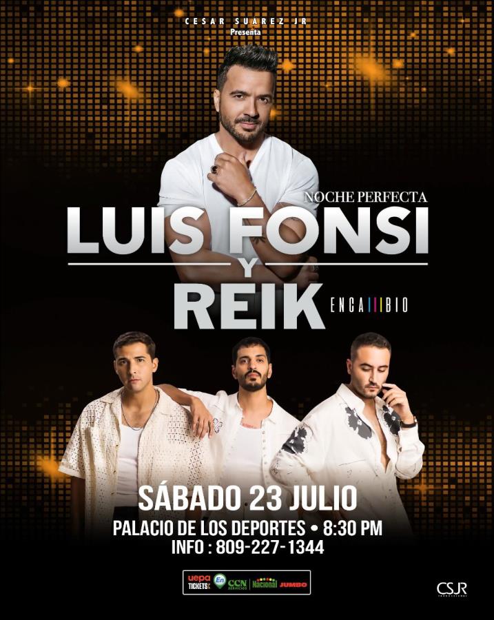 Concierto de Luis Fonsi, Noche Perfecta Tour, en Santo Domingo, República Dominicana, Sábado, 23 de julio de 2022