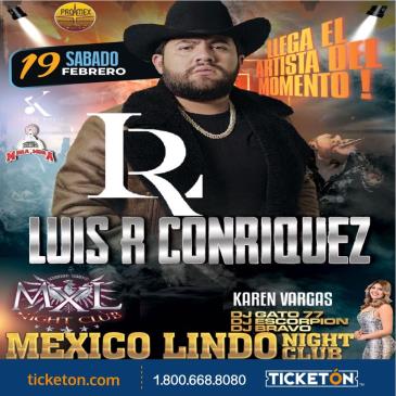 Concierto de Luis R. Conriquez en Bladensburg, Maryland, Estados Unidos, Sábado, 19 de febrero de 2022