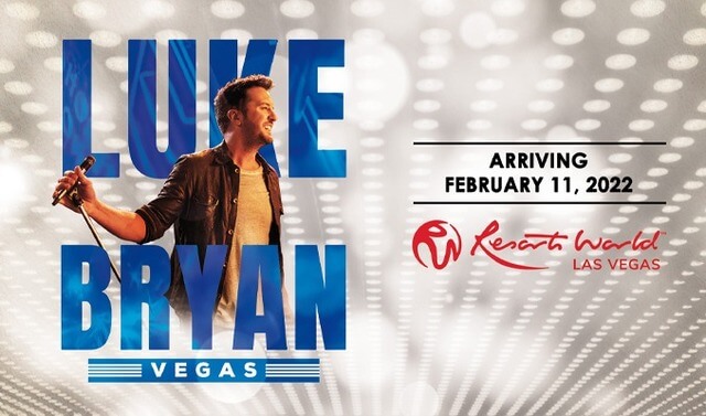 Concierto de Luke Bryan, Luke Bryan Las Vegas, en Las Vegas, Nevada, Estados Unidos, Miércoles, 16 de febrero de 2022