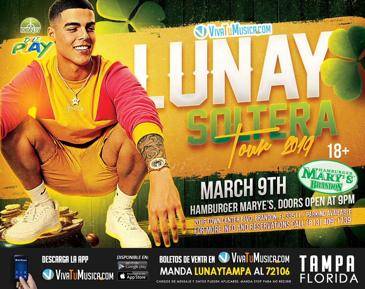 Concierto de Lunay, Soltera Tour 2019, en Tampa, Florida, Estados Unidos, Sábado, 09 de marzo de 2019