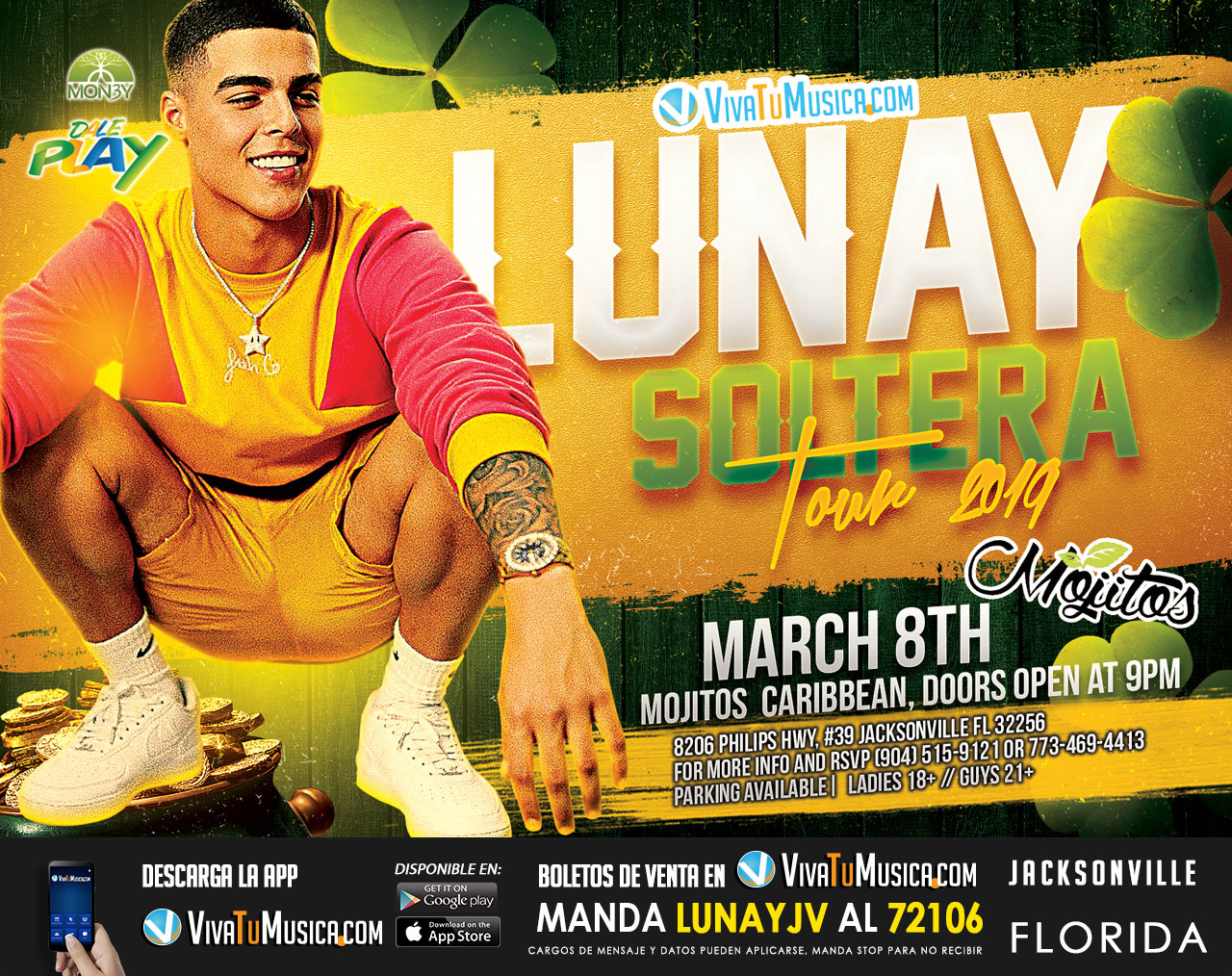 Concierto de Lunay, Soltera Tour 2019, en Jacksonville, Florida, Estados Unidos, Viernes, 08 de marzo de 2019