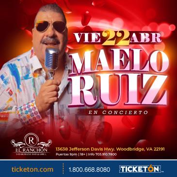 Concierto de Maelo Ruiz en Woodbridge, Virginia, Estados Unidos, Viernes, 22 de abril de 2022