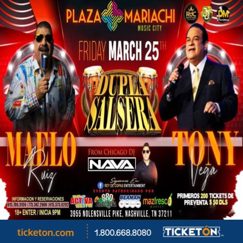 Concierto de Tony Vega en Nashville, Tennessee, Estados Unidos, Viernes, 25 de marzo de 2022